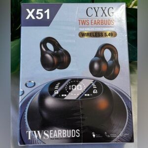 CYXG TWS Earbuds X51 Wireless Black earphones Hands-Free Electronics NEW SEALED